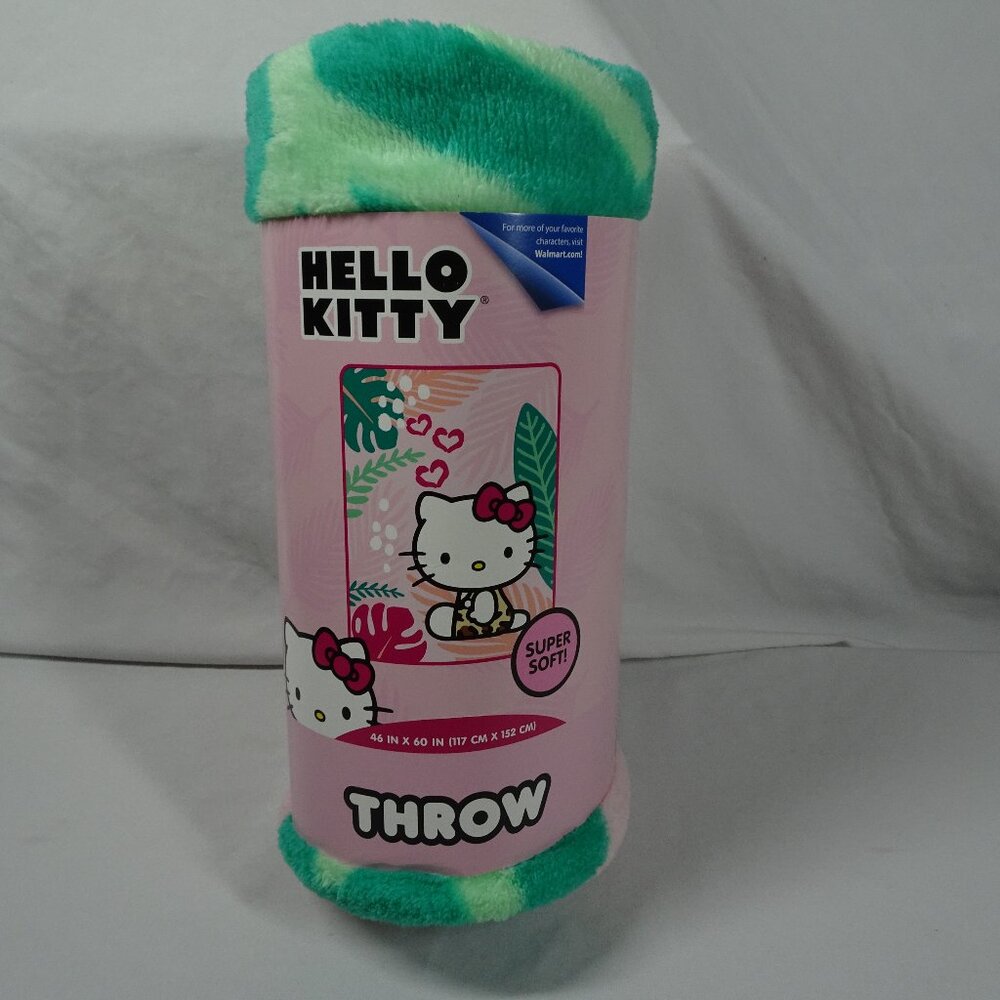Hello Kitty Super Soft Throw Blanket 46in X 60in